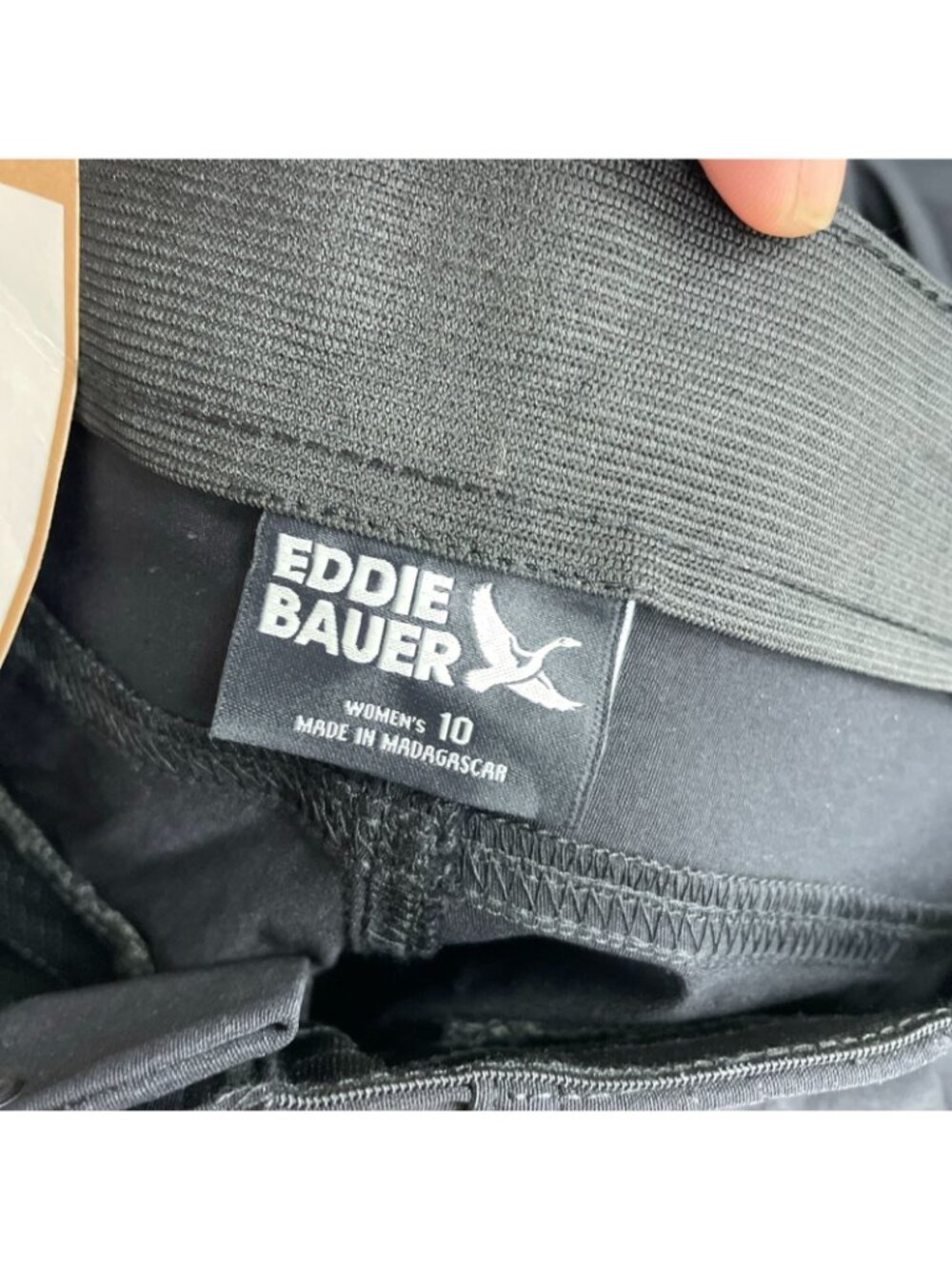 NWT Eddie Bauer Women's 10 Black Horizon Straight Ankle Pant Nylon-Spandex J2074 - Picture 8 of 13